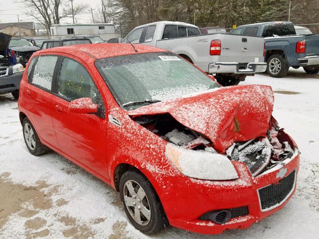 KL1TD6DE0BB145662 - 2011 CHEVROLET AVEO LS RED photo 1