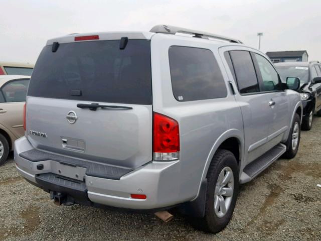 5N1AA0NC3CN613608 - 2012 NISSAN ARMADA SV SILVER photo 4