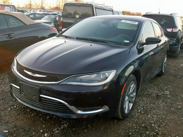 1C3CCCAB5FN576432 - 2015 CHRYSLER 200 LIMITE BLACK photo 2