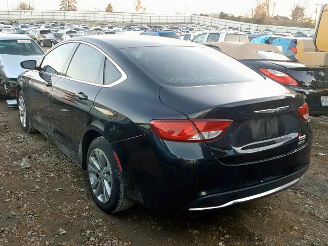 1C3CCCAB5FN576432 - 2015 CHRYSLER 200 LIMITE BLACK photo 3