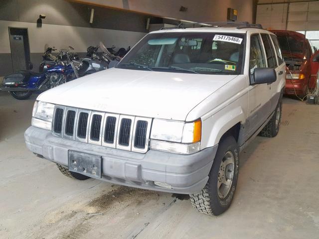 1J4GZ58S1WC107048 - 1998 JEEP GRAND CHER WHITE photo 2