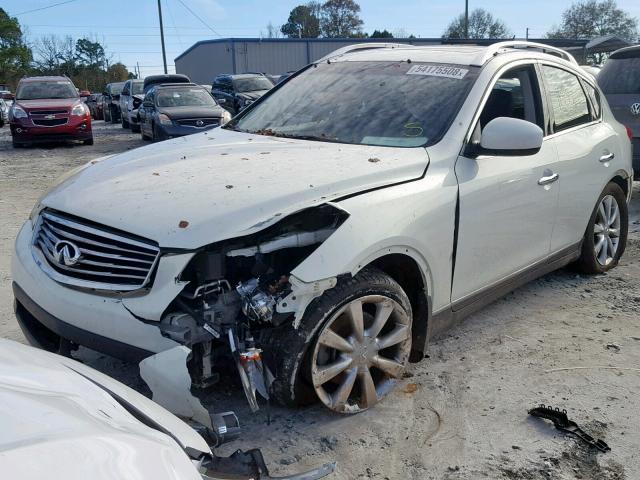 JNKAJ09E18M302495 - 2008 INFINITI EX35 BASE WHITE photo 2