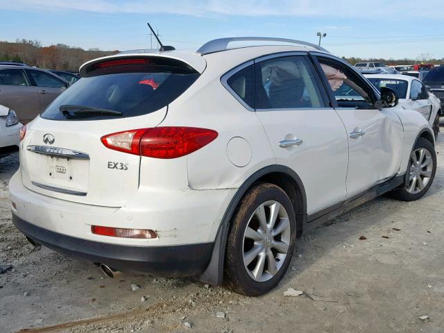 JNKAJ09E18M302495 - 2008 INFINITI EX35 BASE WHITE photo 4