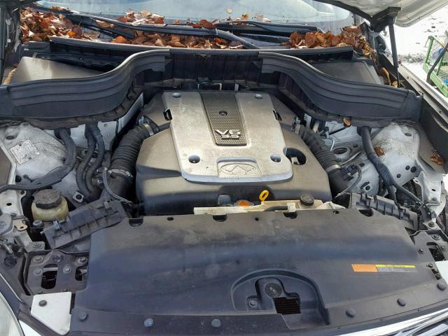 JNKAJ09E18M302495 - 2008 INFINITI EX35 BASE WHITE photo 7