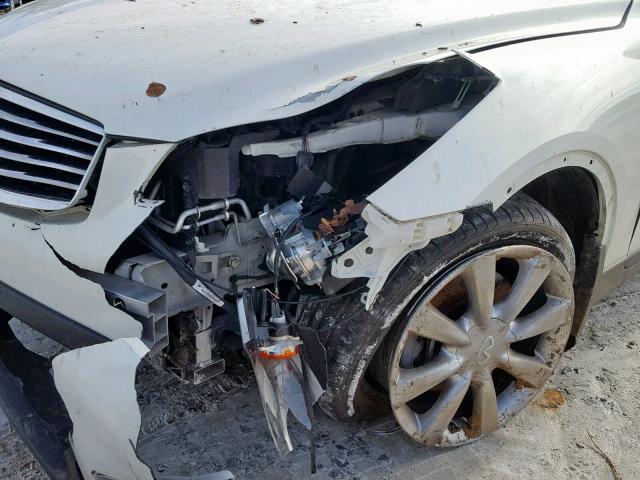 JNKAJ09E18M302495 - 2008 INFINITI EX35 BASE WHITE photo 9