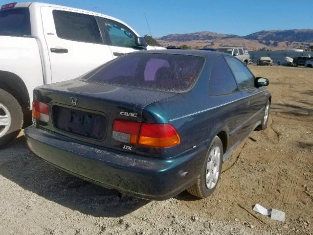 1HGEJ622XWL122281 - 1998 HONDA CIVIC DX GREEN photo 4