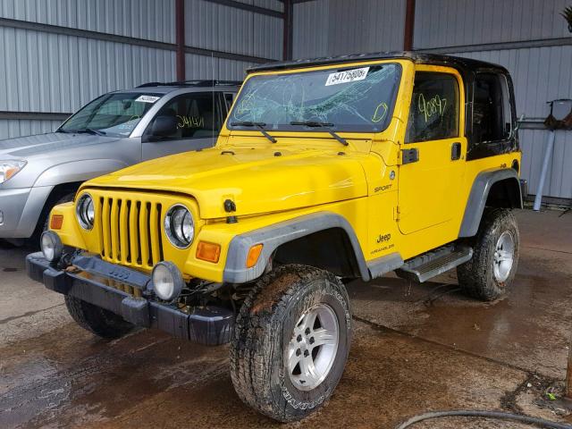 1J4FA49S76P724586 - 2006 JEEP WRANGLER / YELLOW photo 2