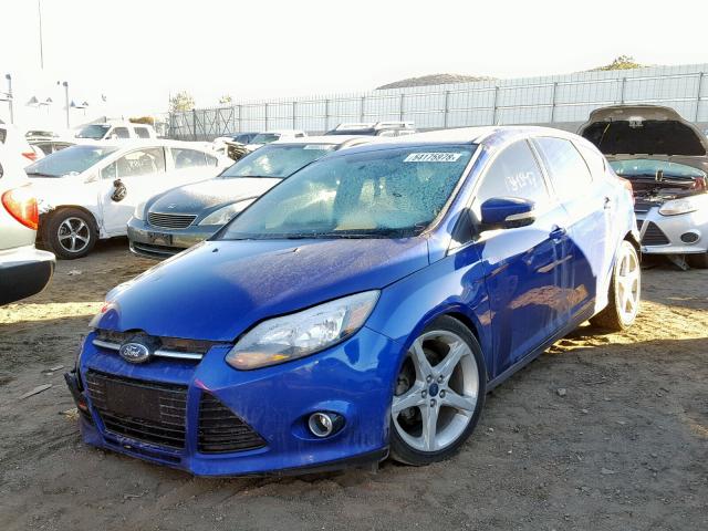 1FADP3N26EL110376 - 2014 FORD FOCUS TITA BLUE photo 2