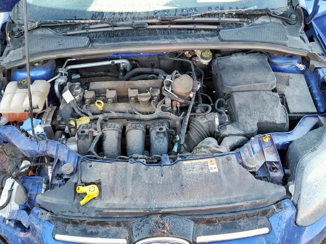 1FADP3N26EL110376 - 2014 FORD FOCUS TITA BLUE photo 7