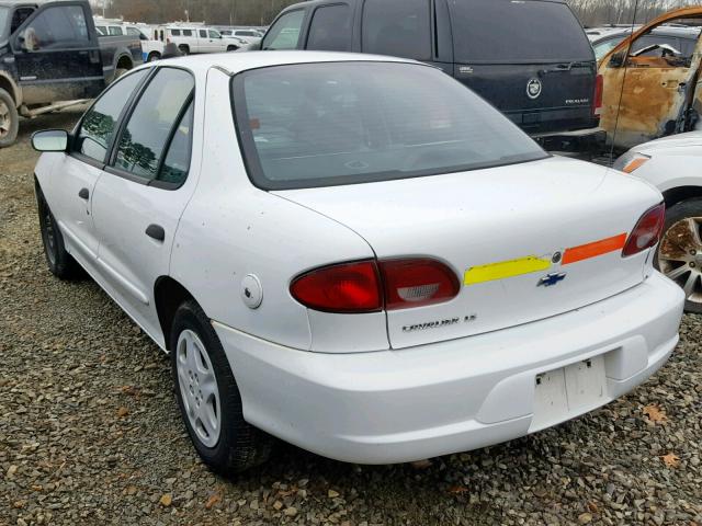 1G1JF5241Y7459159 - 2000 CHEVROLET CAVALIER L WHITE photo 3