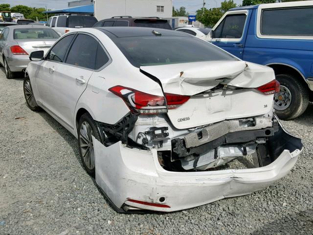 KMHGN4JE3FU102245 - 2015 HYUNDAI GENESIS 3. WHITE photo 3