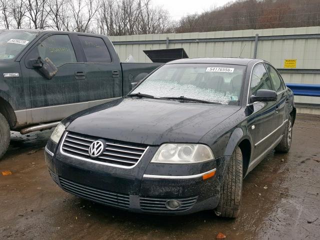 WVWPD63B74E163806 - 2004 VOLKSWAGEN PASSAT GLS BLACK photo 2