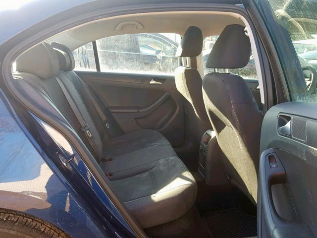 3VW2K7AJ5EM368064 - 2014 VOLKSWAGEN JETTA BASE BLUE photo 6