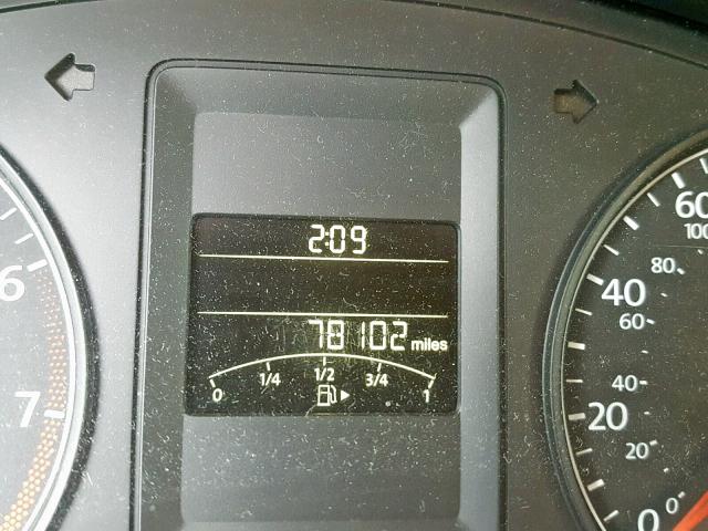 3VW2K7AJ5EM368064 - 2014 VOLKSWAGEN JETTA BASE BLUE photo 8