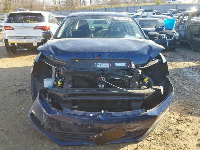 3VW2K7AJ5EM368064 - 2014 VOLKSWAGEN JETTA BASE BLUE photo 9