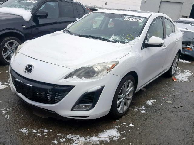 JM1BL1S50A1229854 - 2010 MAZDA 3 S WHITE photo 2