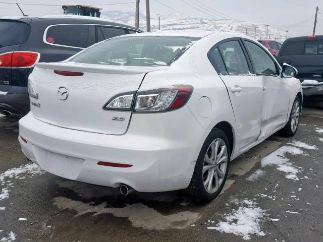 JM1BL1S50A1229854 - 2010 MAZDA 3 S WHITE photo 4