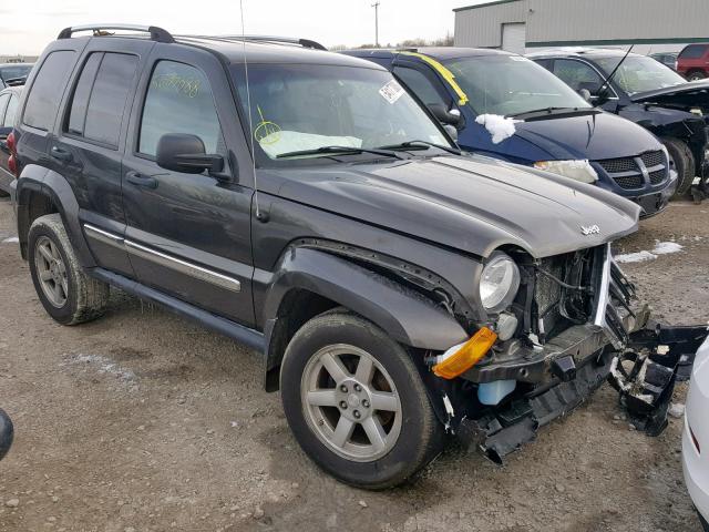 1J4GL58K15W590457 - 2005 JEEP LIBERTY LI BLACK photo 1