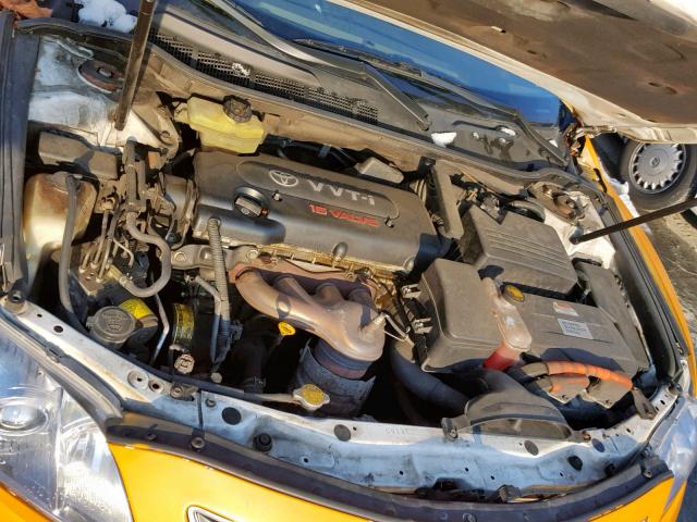 4T1BB46K09U071915 - 2009 TOYOTA CAMRY HYBR YELLOW photo 7