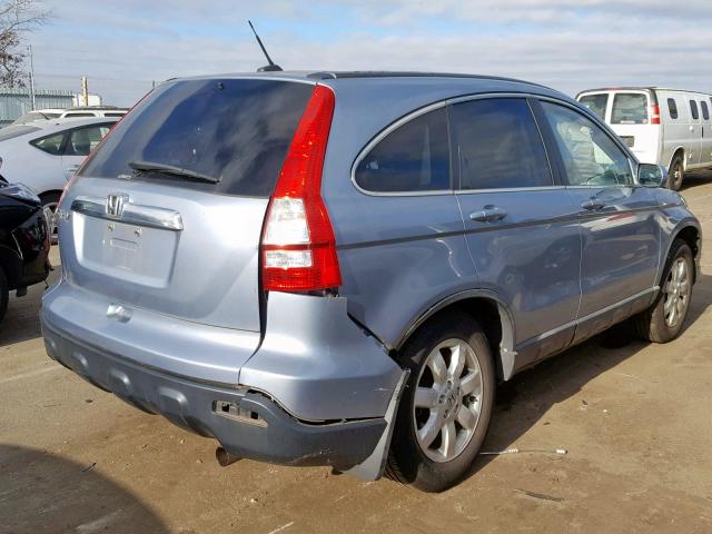 5J6RE48789L063015 - 2009 HONDA CR-V EXL BLUE photo 4