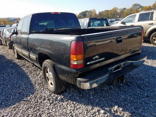 2GCEC19T121334299 - 2002 CHEVROLET SILVERADO BLACK photo 3