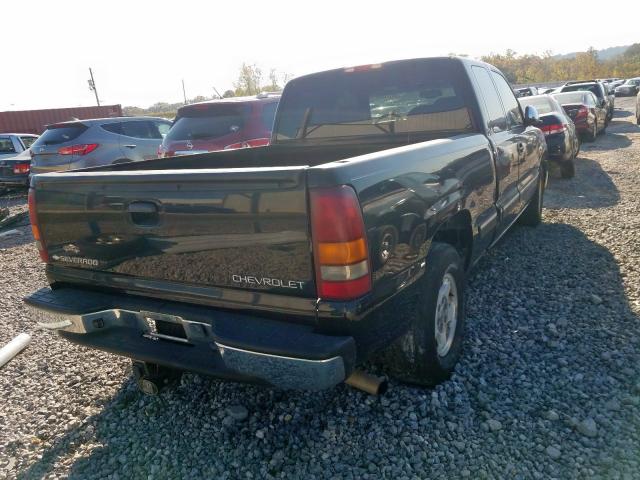 2GCEC19T121334299 - 2002 CHEVROLET SILVERADO BLACK photo 4