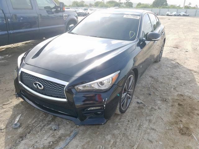 JN1BV7AP3FM351536 - 2015 INFINITI Q50 BASE BLACK photo 2