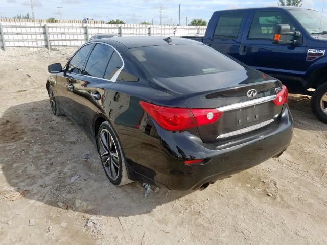 JN1BV7AP3FM351536 - 2015 INFINITI Q50 BASE BLACK photo 3