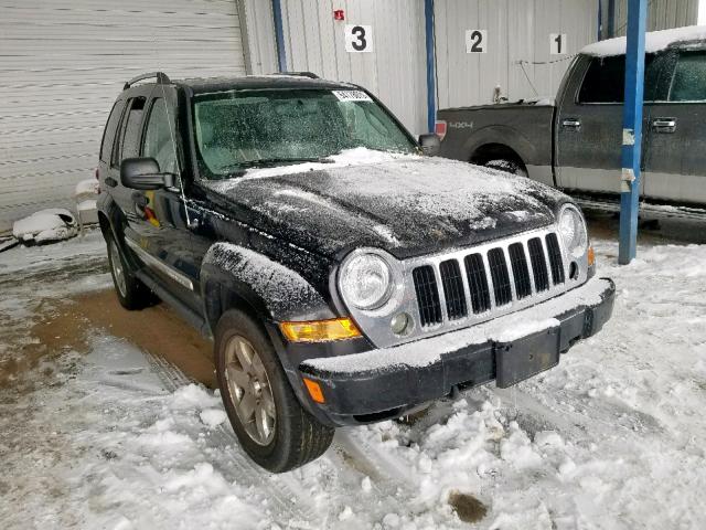 1J8GL58K25W574833 - 2005 JEEP LIBERTY LI BLACK photo 1