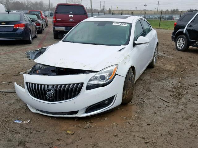 2G4GK5EX4E9179597 - 2014 BUICK REGAL WHITE photo 2