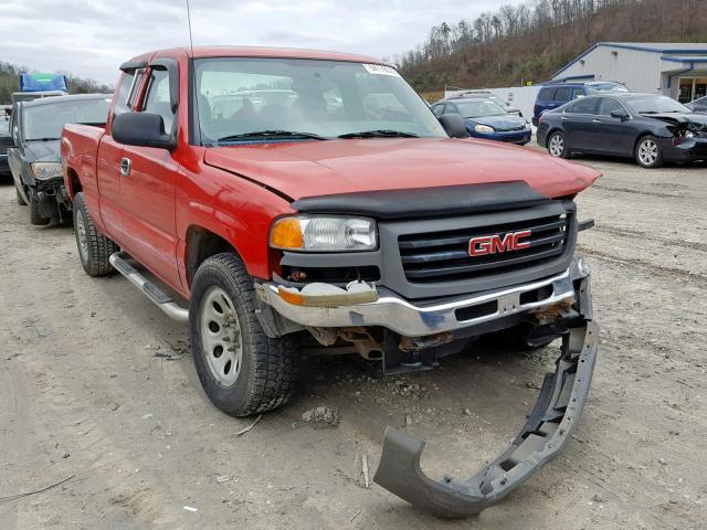 1GTEK19B05E289496 - 2005 GMC NEW SIERRA RED photo 1