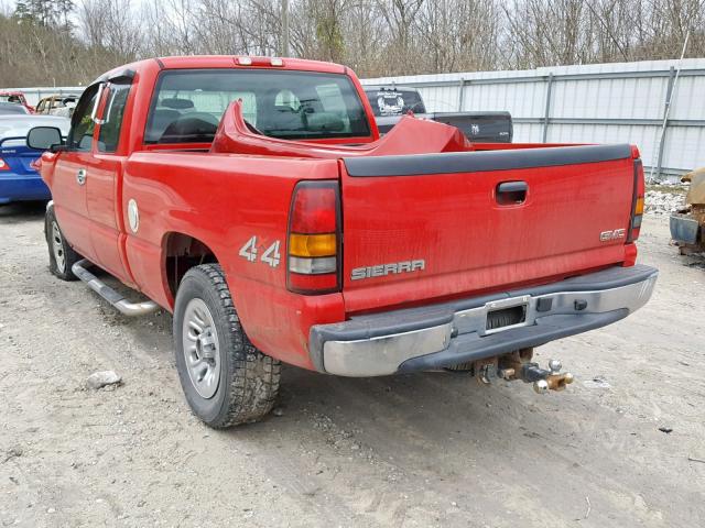 1GTEK19B05E289496 - 2005 GMC NEW SIERRA RED photo 3