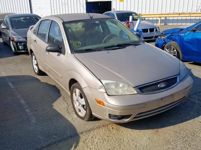 1FAHP34N37W129336 - 2007 FORD FOCUS ZX4 GOLD photo 1