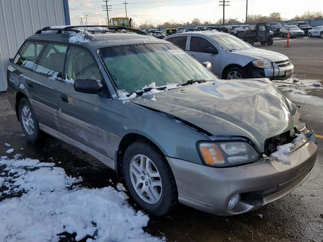 4S3BH675747636594 - 2004 SUBARU LEGACY OUT GREEN photo 1