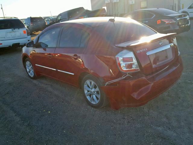 3N1AB6AP3CL671833 - 2012 NISSAN SENTRA 2.0 RED photo 3