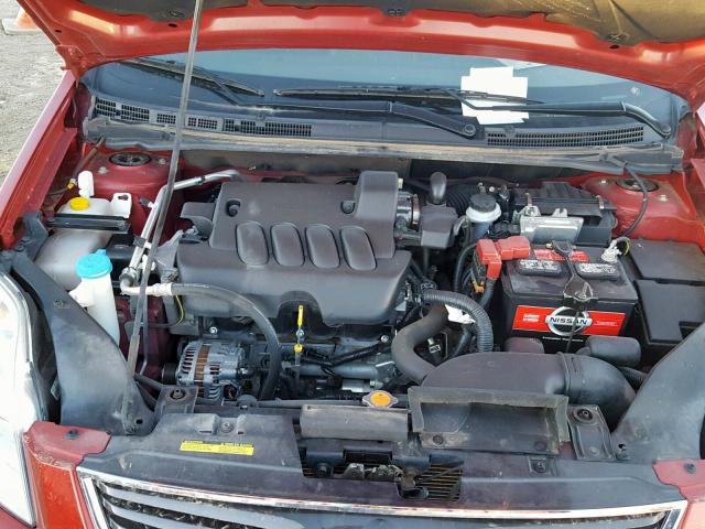 3N1AB6AP3CL671833 - 2012 NISSAN SENTRA 2.0 RED photo 7