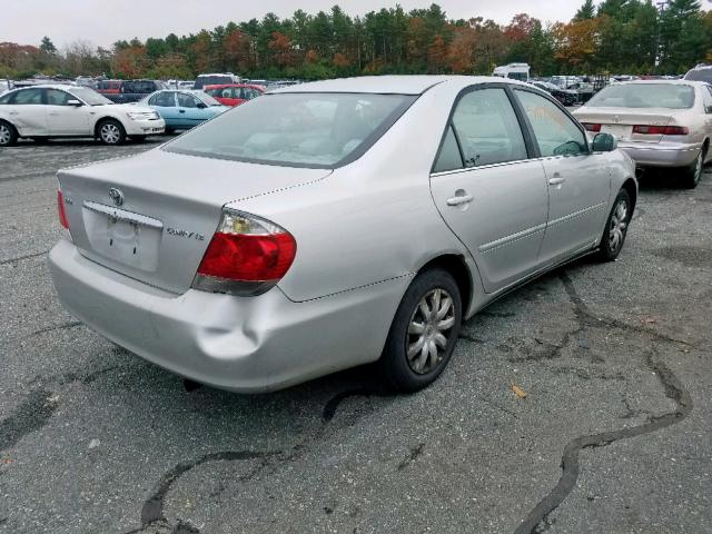 4T1BE30K75U967780 - 2005 TOYOTA CAMRY LE SILVER photo 4