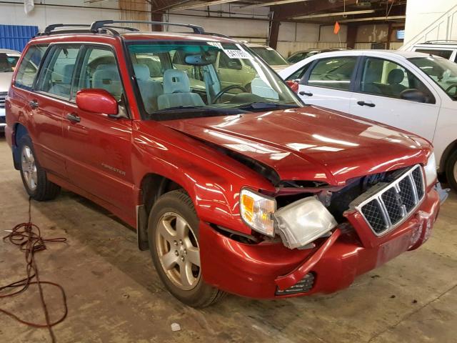 JF1SF65612G708524 - 2002 SUBARU FORESTER S RED photo 1