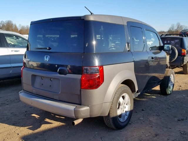 5J6YH28543L050761 - 2003 HONDA ELEMENT EX BLACK photo 4