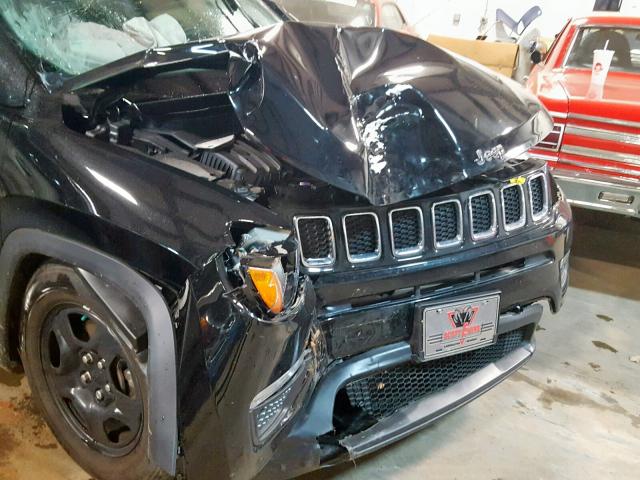 3C4NJCAB1JT133715 - 2018 JEEP COMPASS SP BLACK photo 9