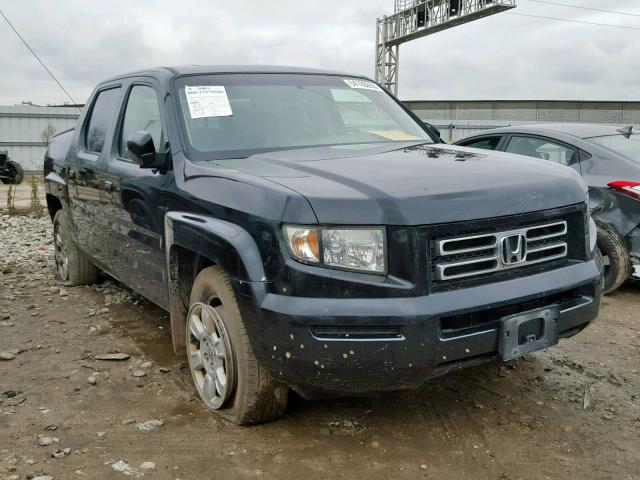 2HJYK16597H512587 - 2007 HONDA RIDGELINE BLACK photo 1