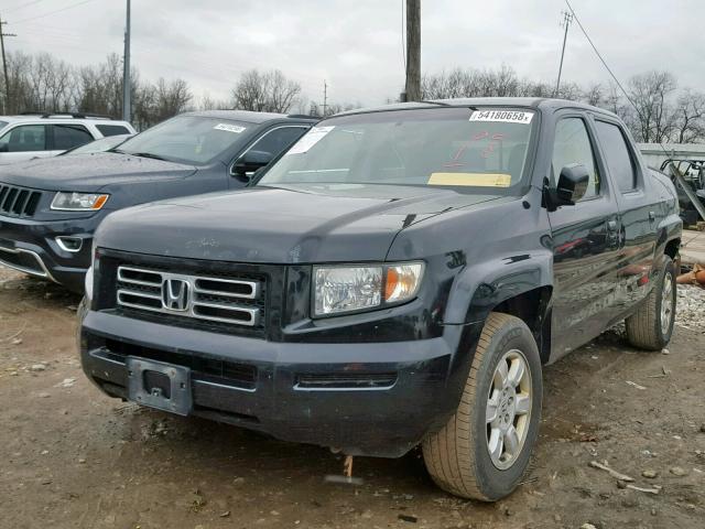 2HJYK16597H512587 - 2007 HONDA RIDGELINE BLACK photo 2