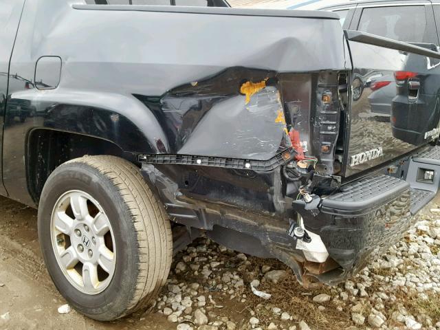 2HJYK16597H512587 - 2007 HONDA RIDGELINE BLACK photo 9