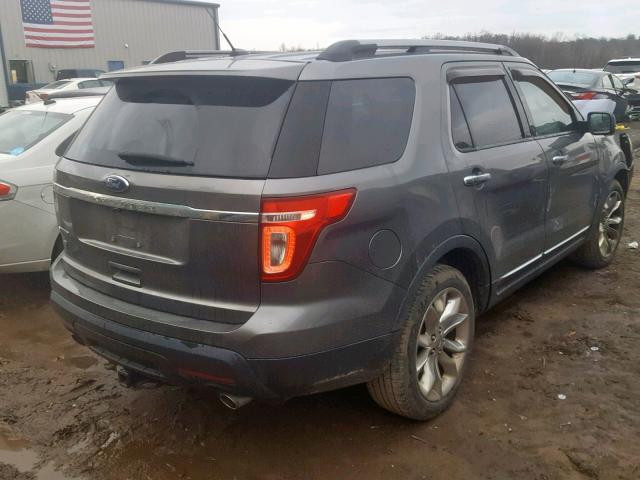 1FMHK7F89BGA49917 - 2011 FORD EXPLORER L GRAY photo 4