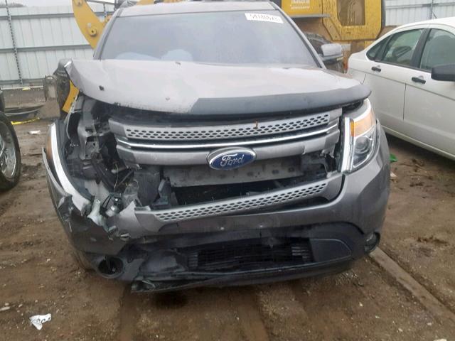 1FMHK7F89BGA49917 - 2011 FORD EXPLORER L GRAY photo 9