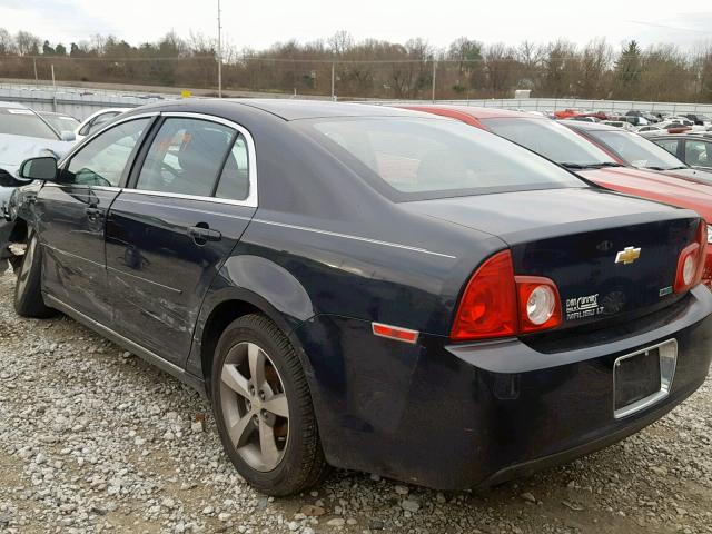 1G1ZC5EU8BF192459 - 2011 CHEVROLET MALIBU 1LT BLACK photo 3