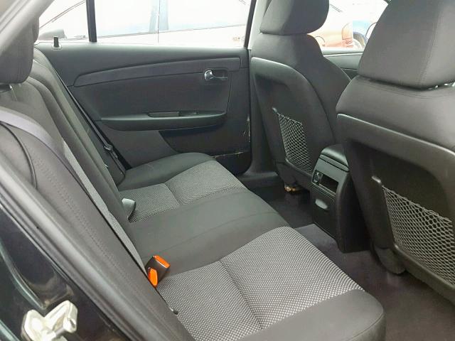 1G1ZC5EU8BF192459 - 2011 CHEVROLET MALIBU 1LT BLACK photo 6