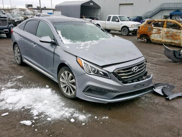 5NPE34AFXFH227148 - 2015 HYUNDAI SONATA SPO GRAY photo 1