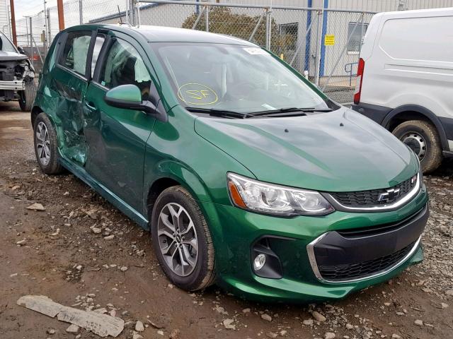 1G1JD6SB1J4132715 - 2018 CHEVROLET SONIC LT GREEN photo 1