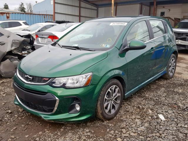 1G1JD6SB1J4132715 - 2018 CHEVROLET SONIC LT GREEN photo 2